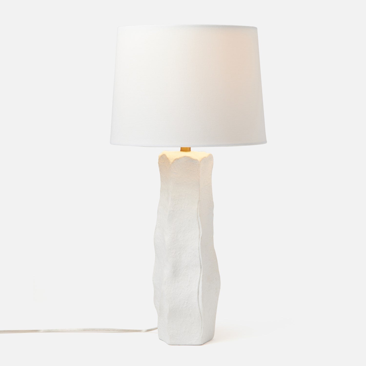 White Matte Undulating Lamp