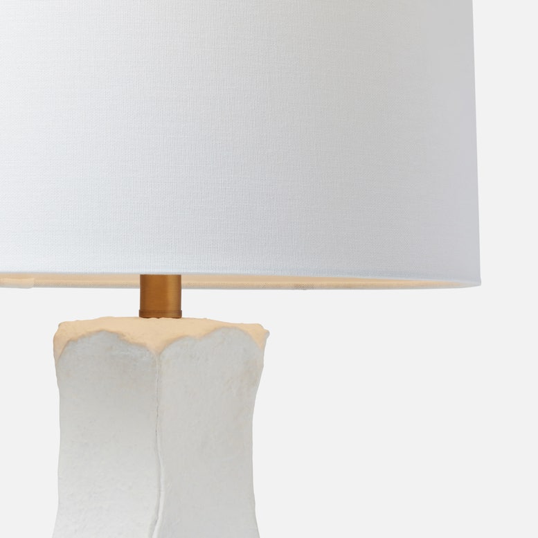 White Matte Undulating Lamp