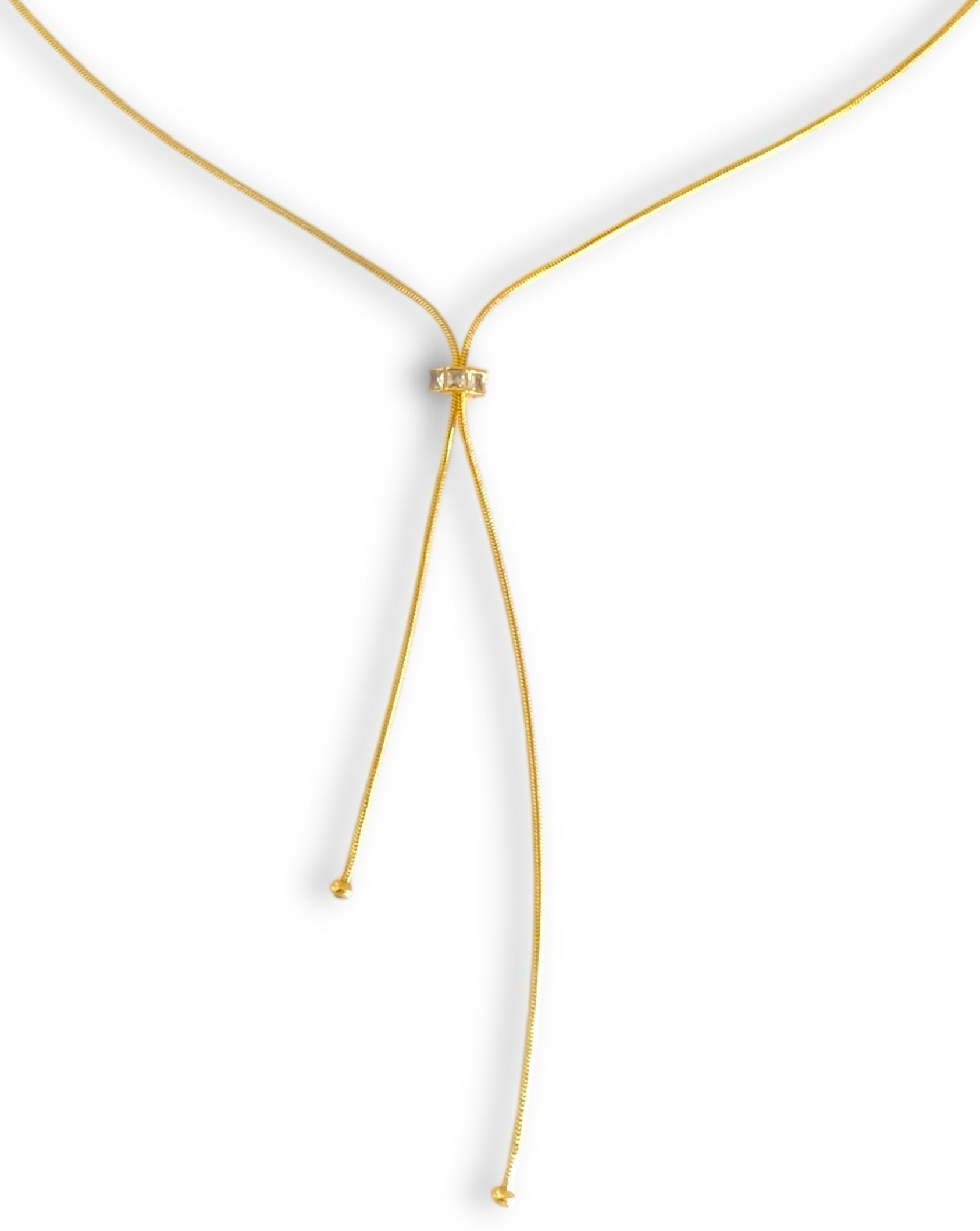 Gold Mila Slider Necklace