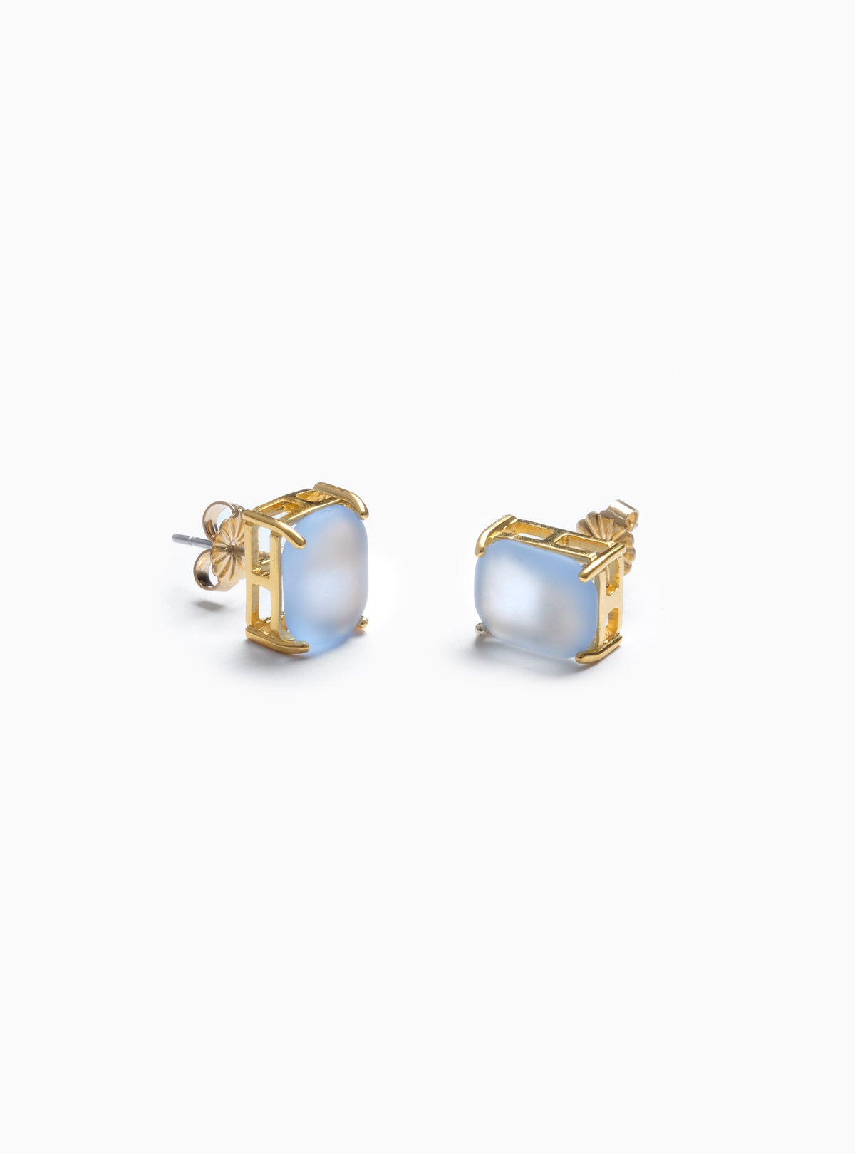 Mist Pebble Post Earrings