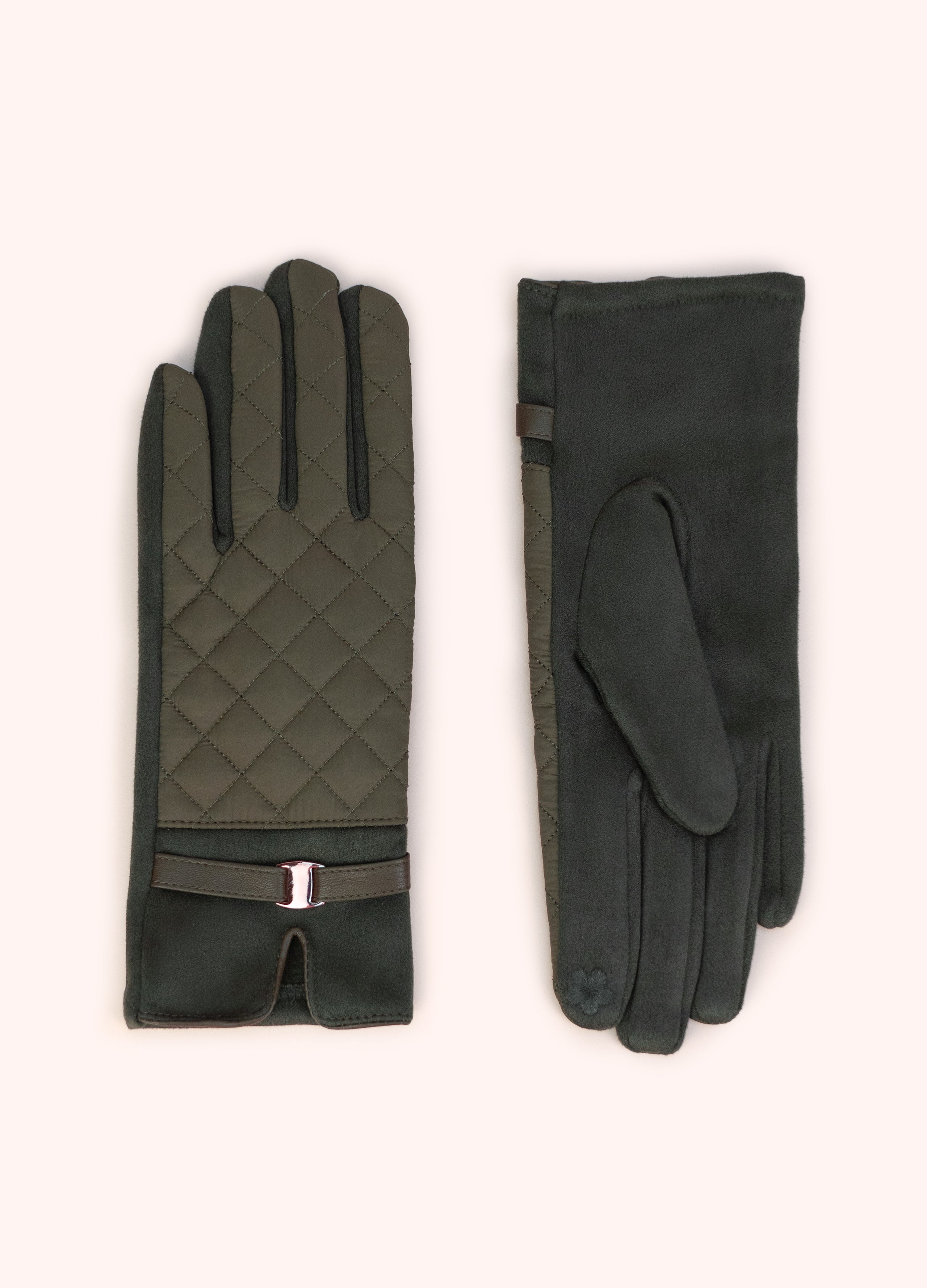 Moss Quilted Gloves