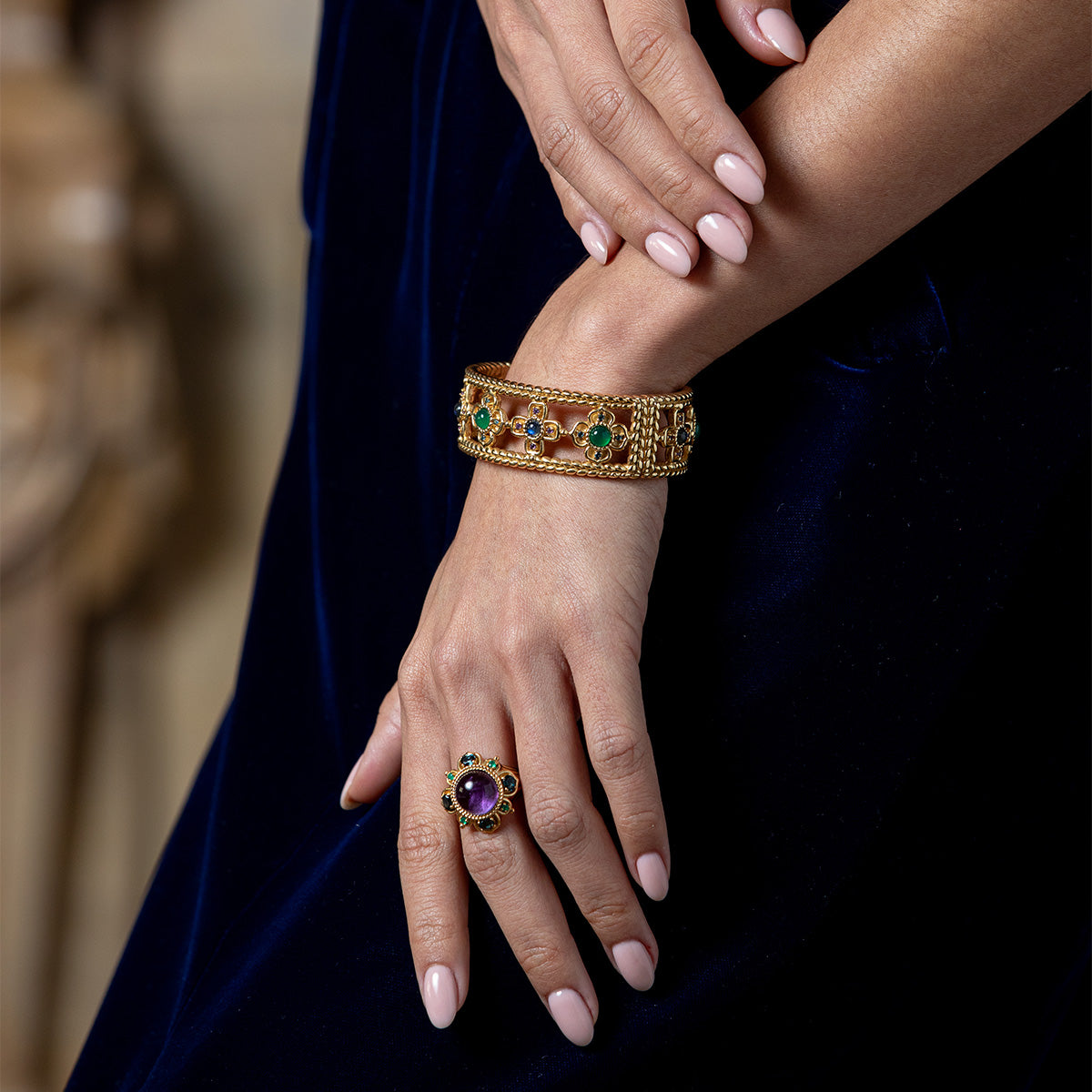 Size 7 Multi Color Belle Nuit Ring