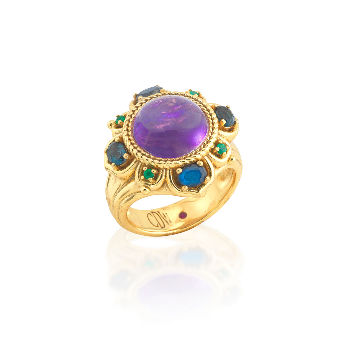 Size 7 Multi Color Belle Nuit Ring