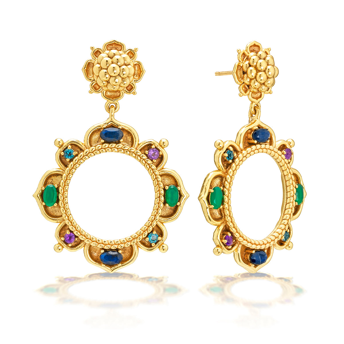 Multi Color Contessa Dangle Earrings