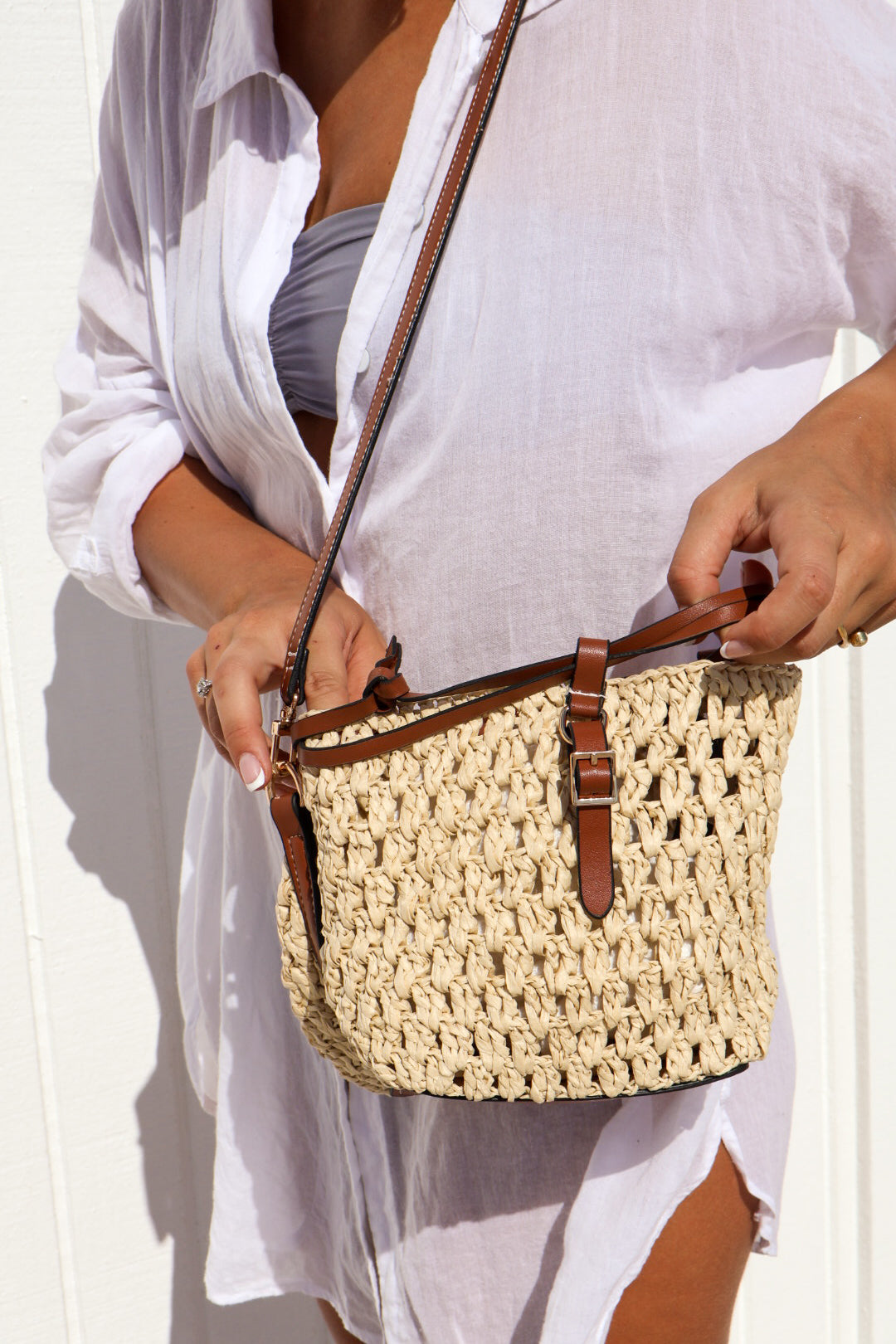 Mikonos Straw Bag