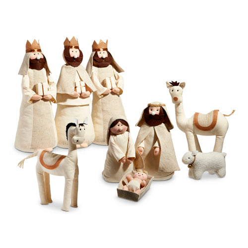 Nativity in Ivory Fabric