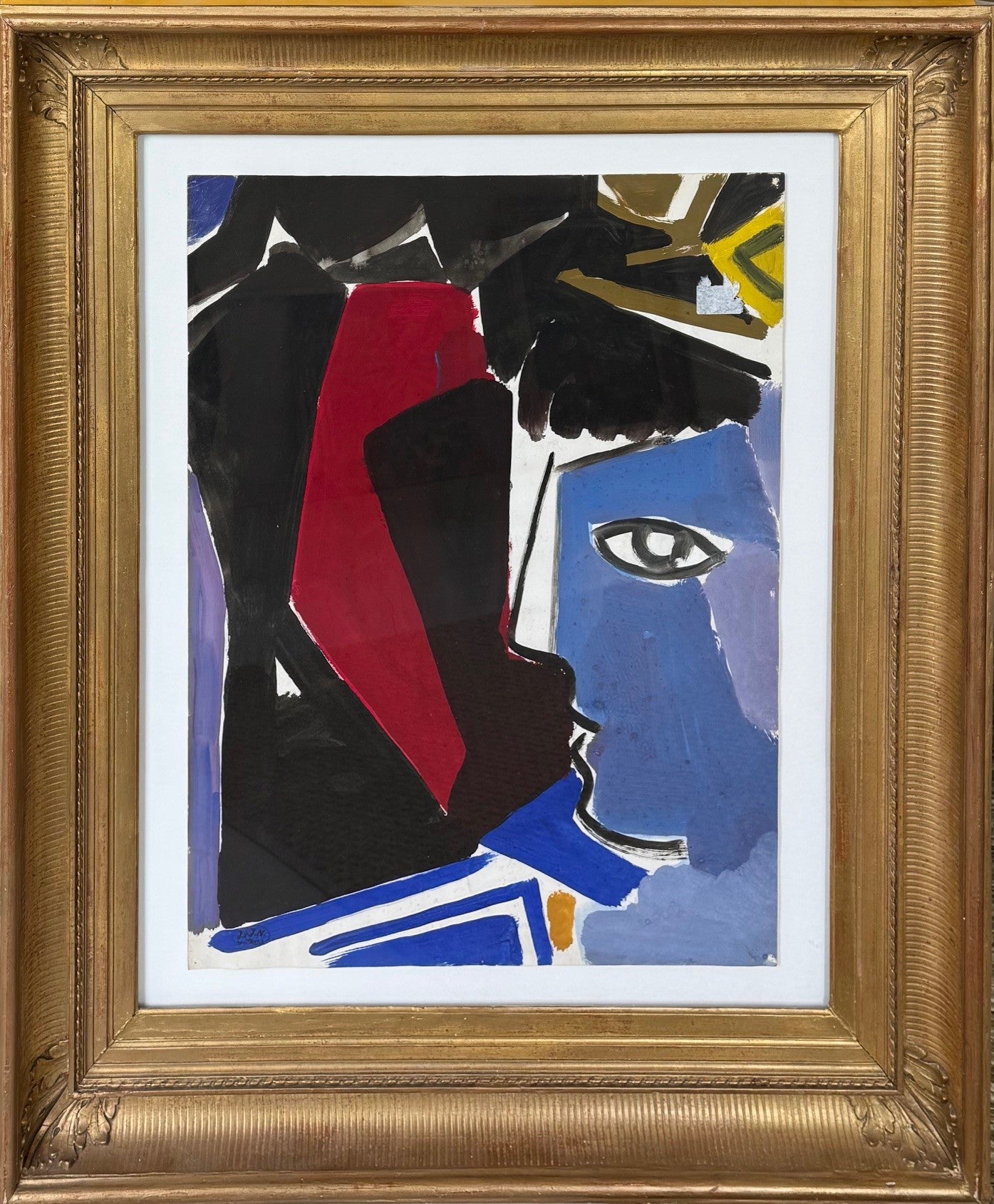 Heritage - Façade en bleu by Jacques Nestlé (36.5 x 31.5)