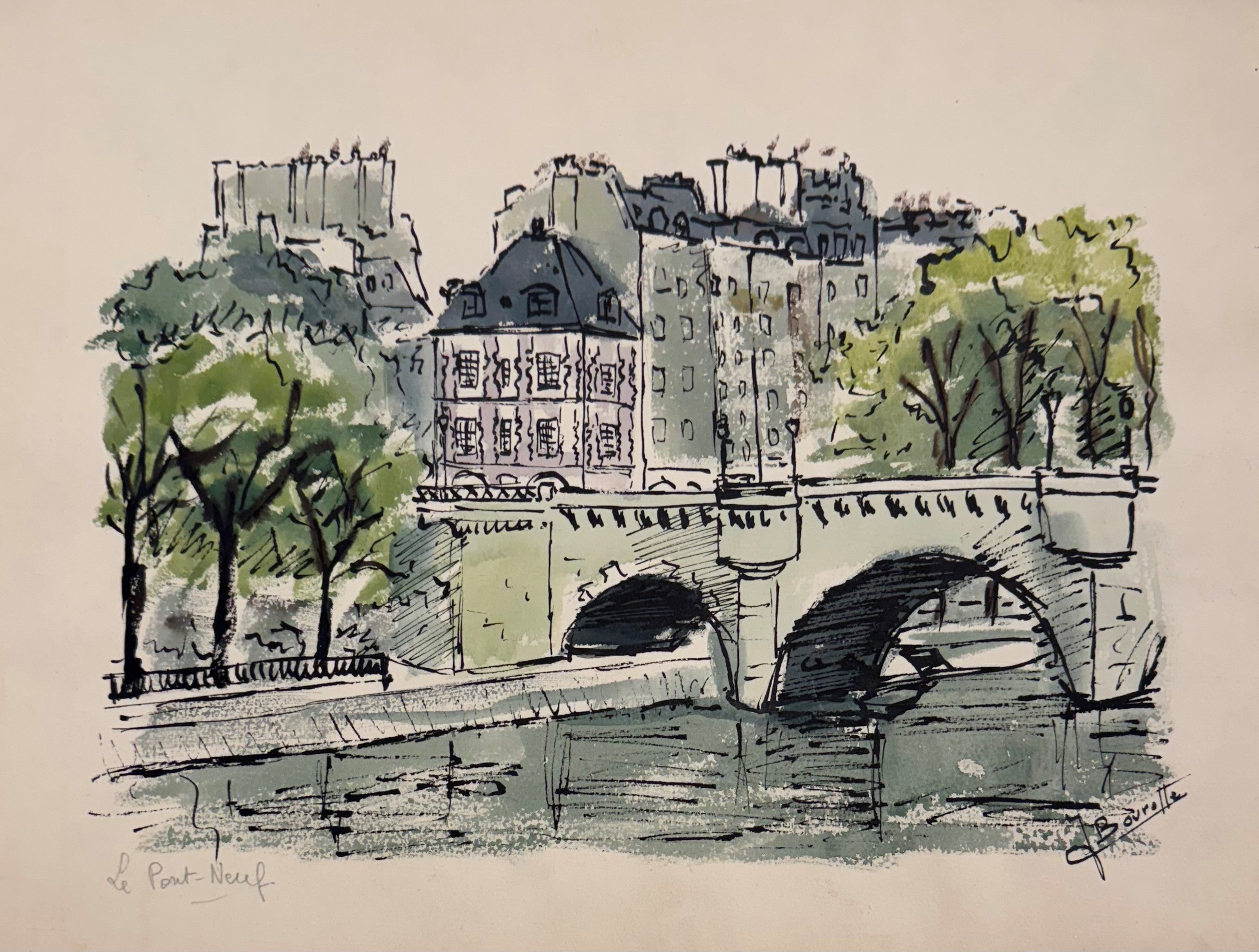 Heritage - Le Pont Neuf by Bourotte (10 x 14)