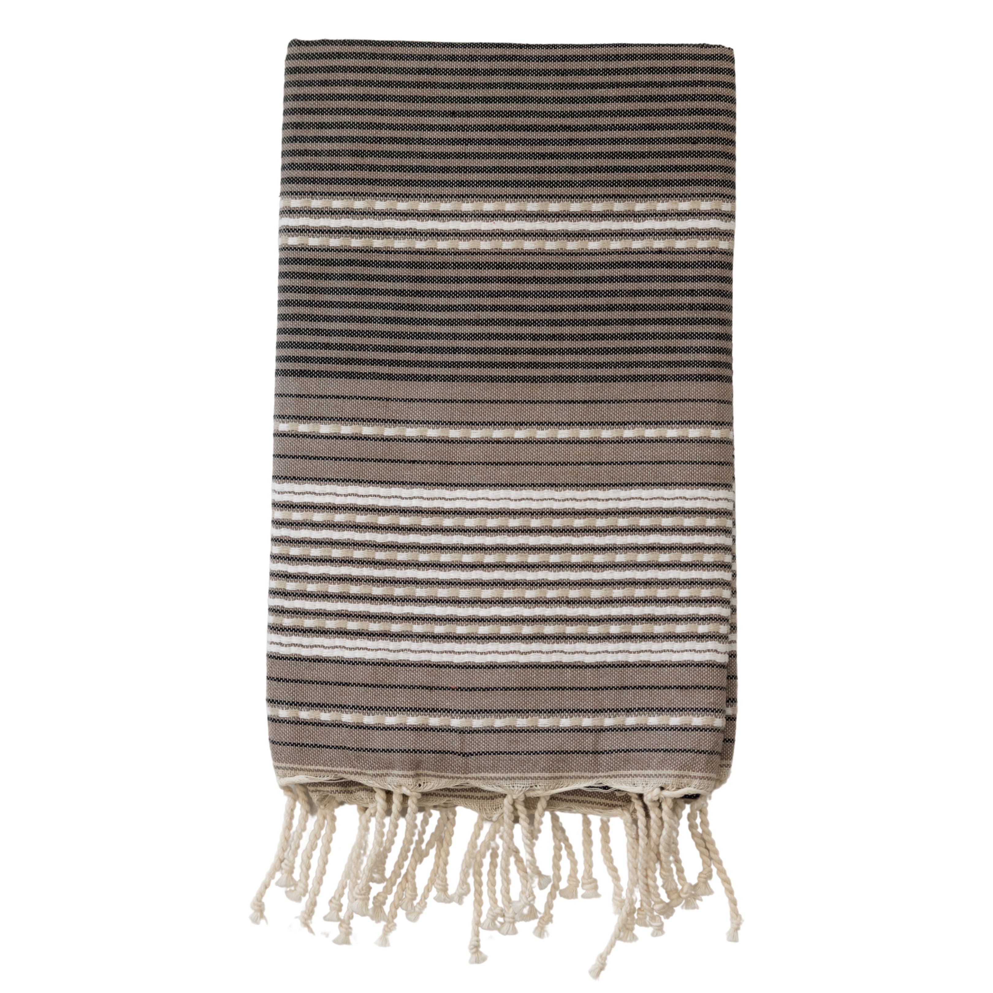 Brown & Navy Stripe Fouta