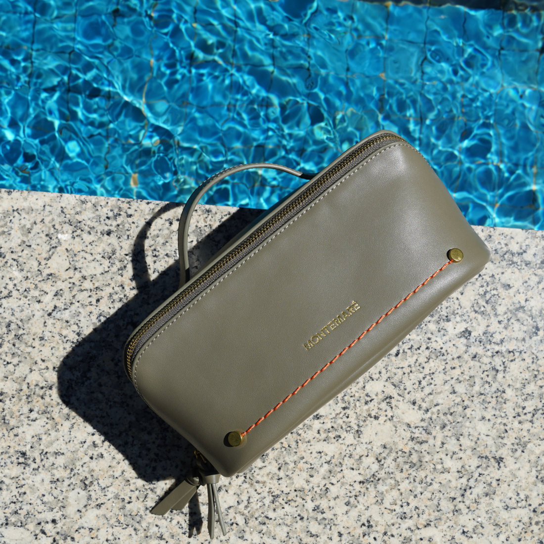 Olive Foldout Toiletry Case