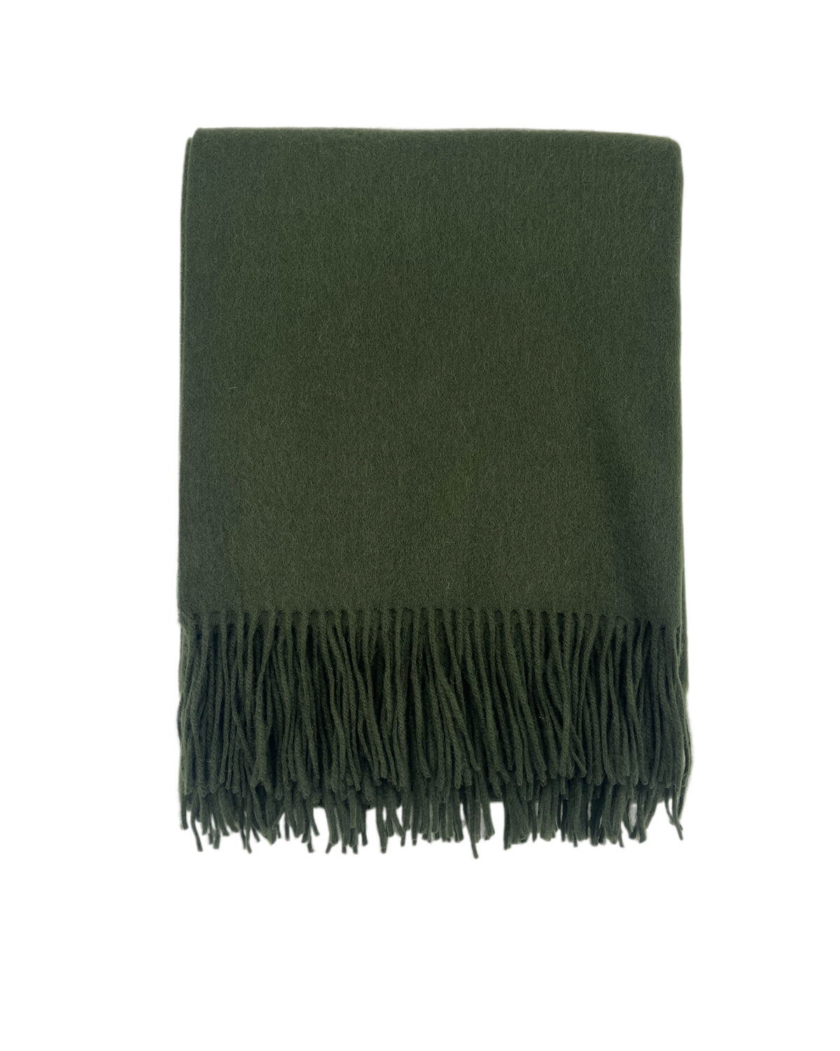 Olive Cashmere Blend Throw