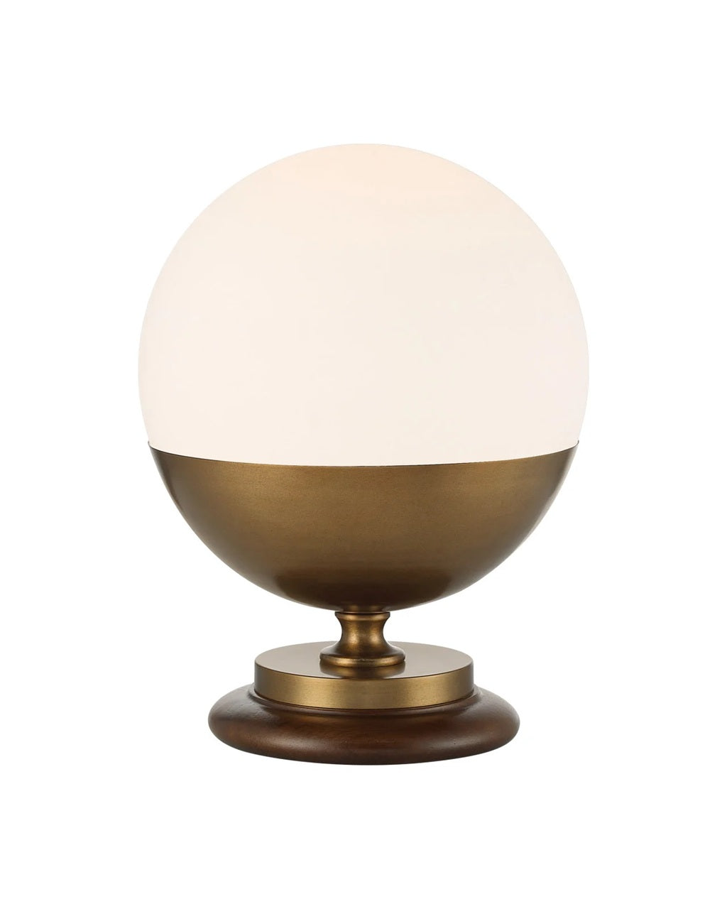 Brass & Glass Orb Lamp