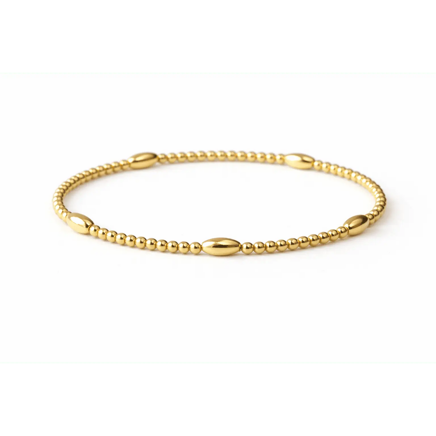 Oval All Gold Bracelet