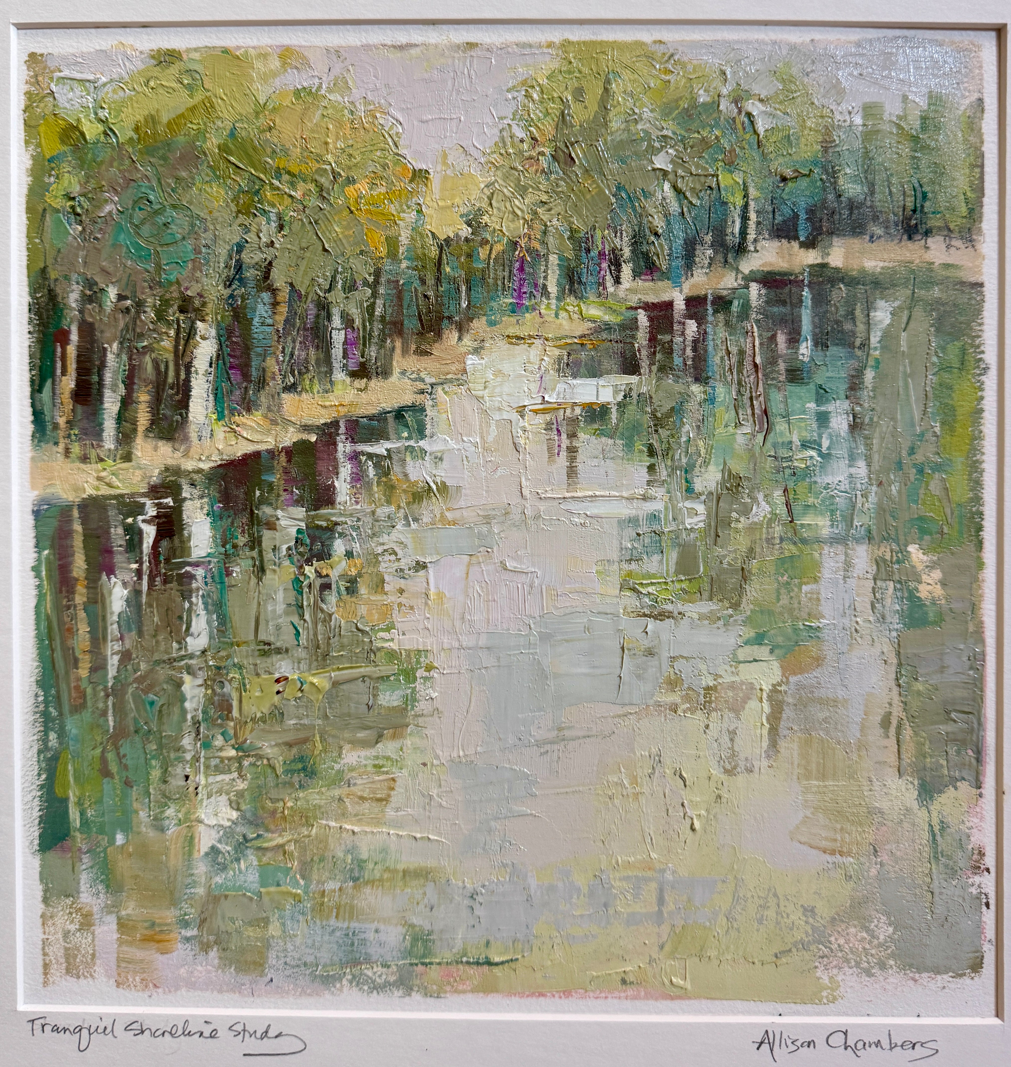 Allison Chambers - Tranquil Shoreline Study (10 x 10)