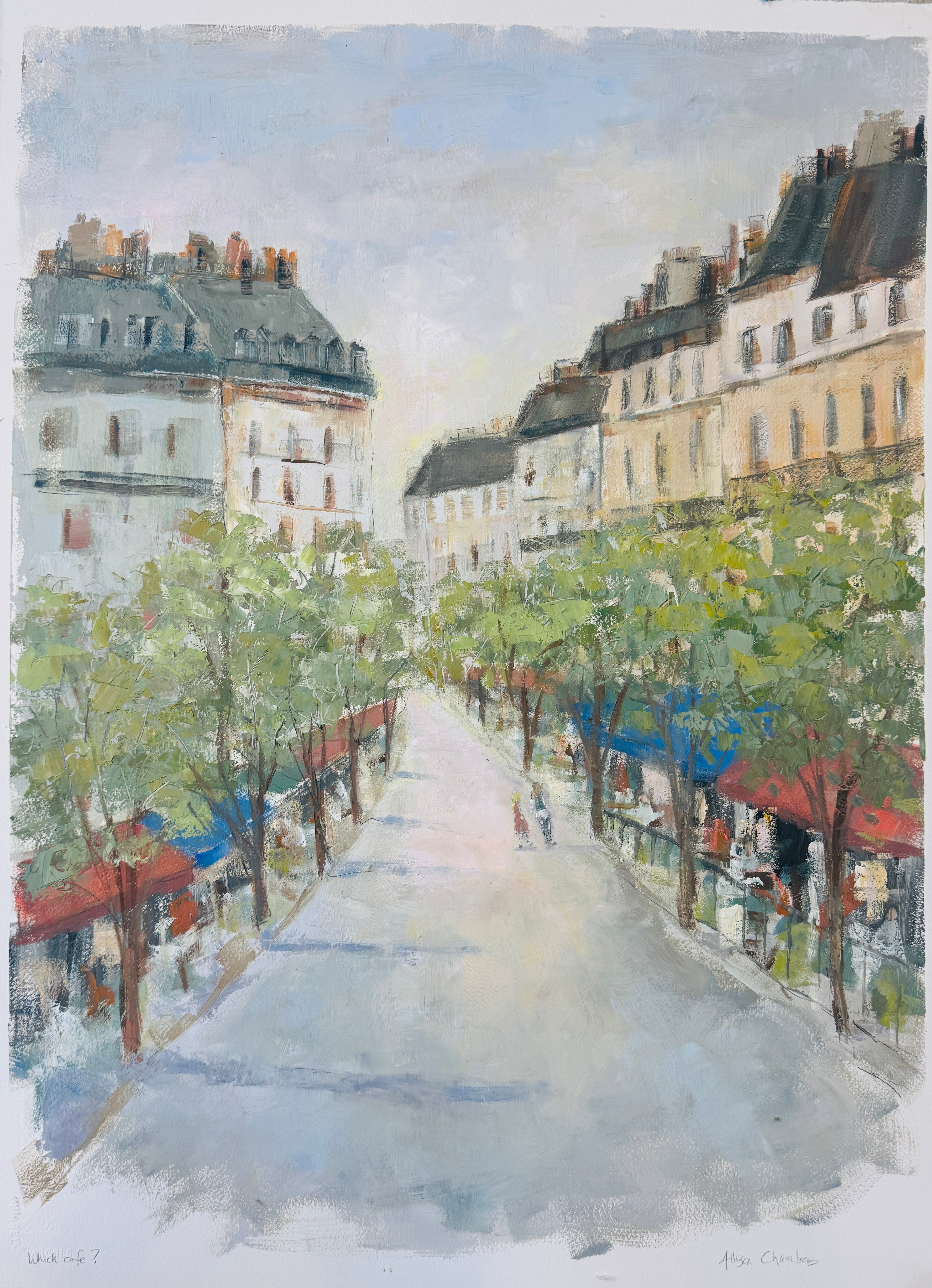 Allison Chambers - Which Cafe? (30 x 23)-RESERVED