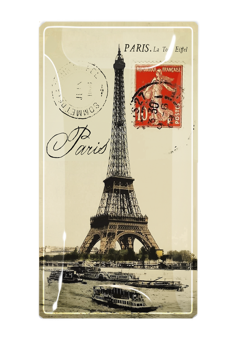 Paris La Tour Eiffel Red Stamp Tray