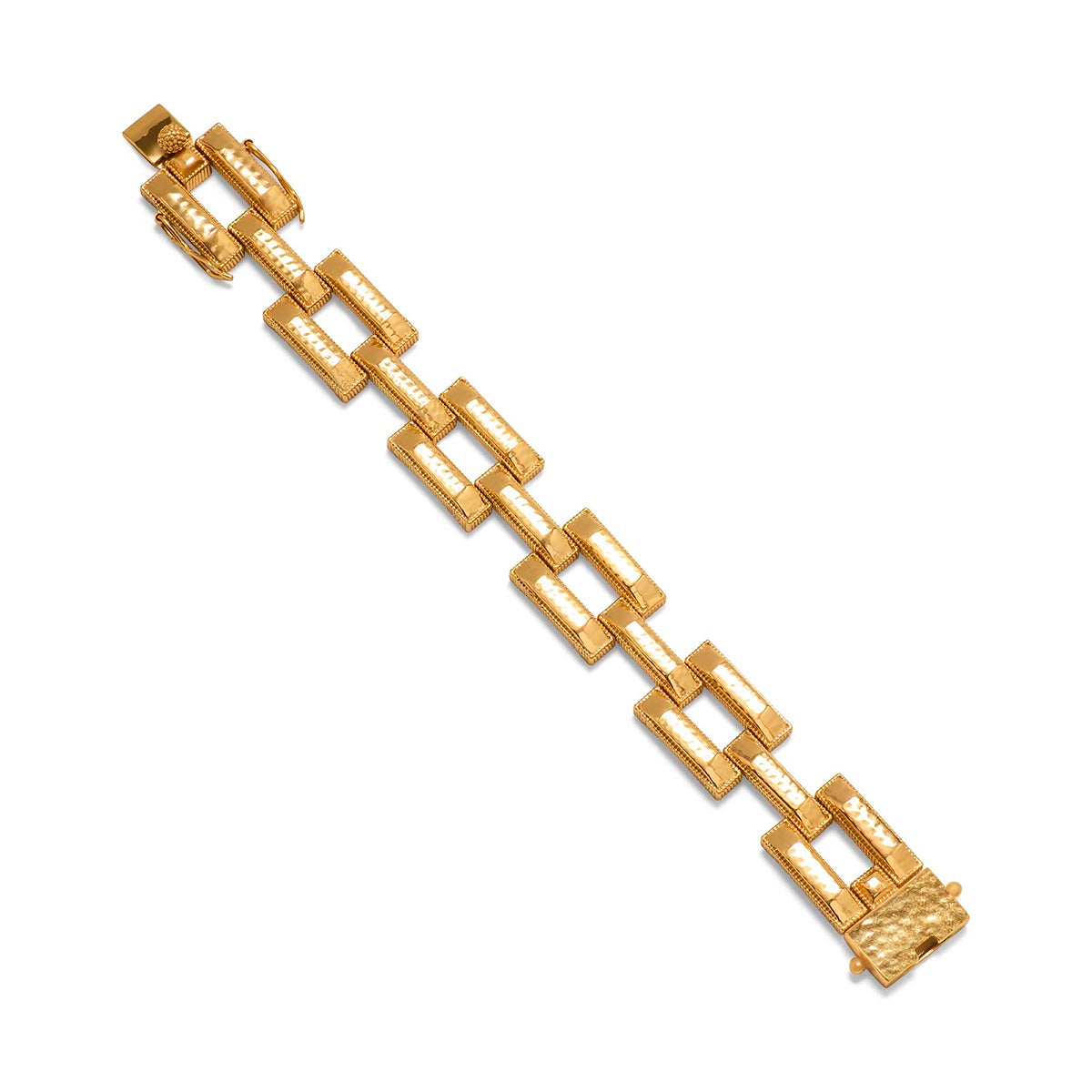 Gold Pathway Link Bracelet