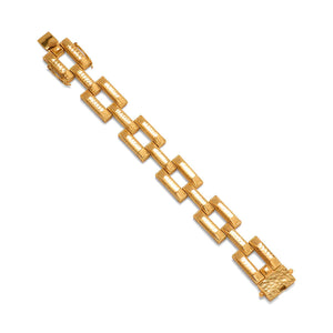 Gold Pathway Link Bracelet