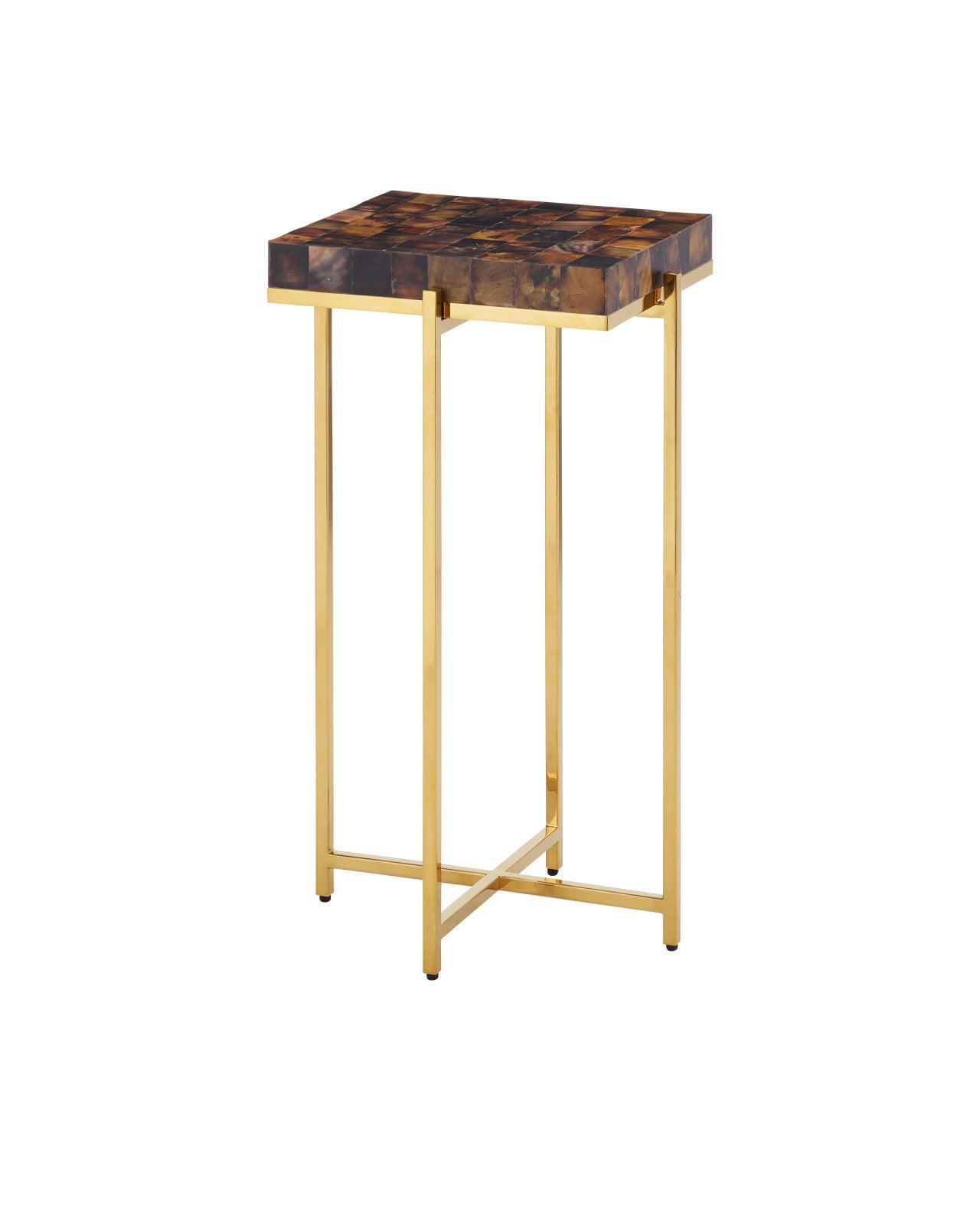 Pen Shell Brown Accent Table