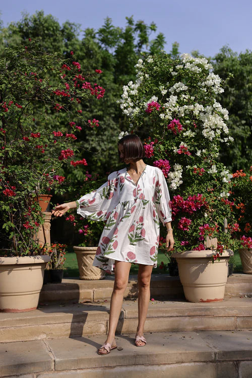 Mini Pink Flower Dress