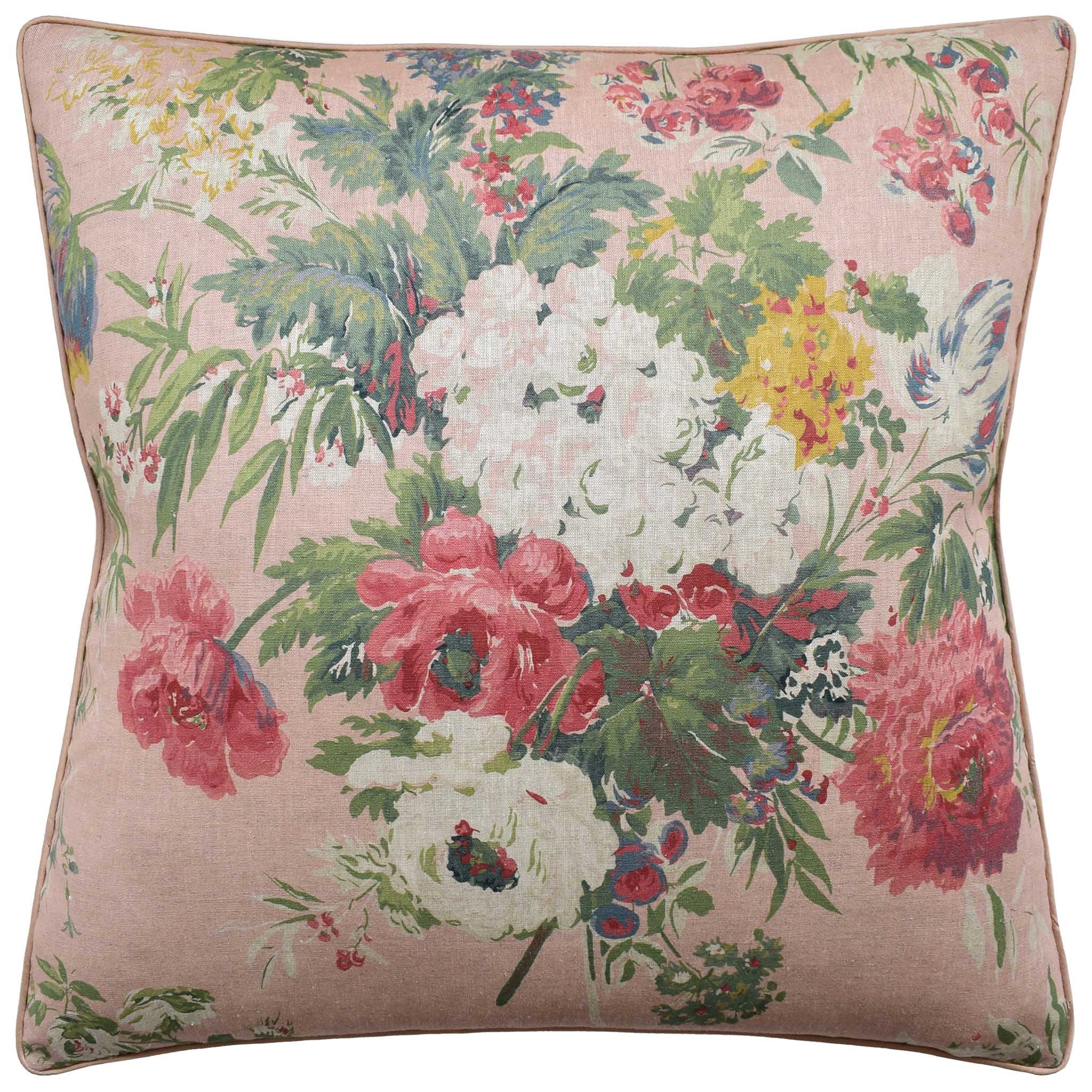 Pink Floral Garden Club Pillow