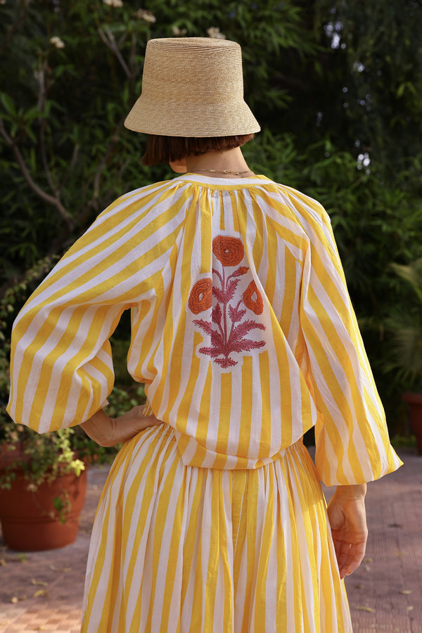 Yellow Stripes Popover