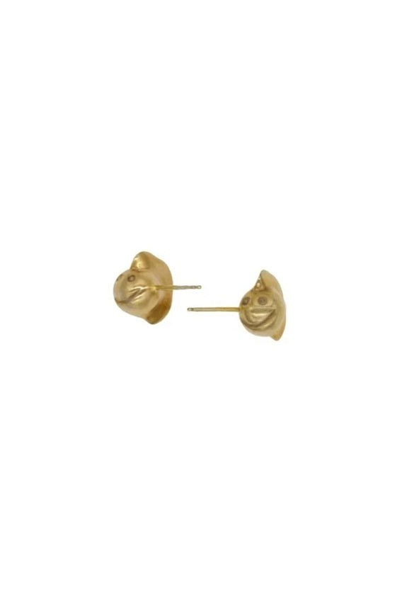 Poppy Face Stud Earrings