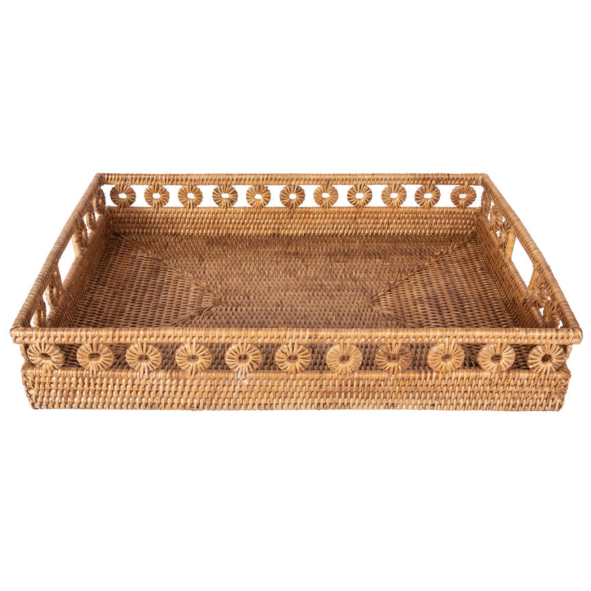 Inna Rectangular Tray with Cutout Handles
