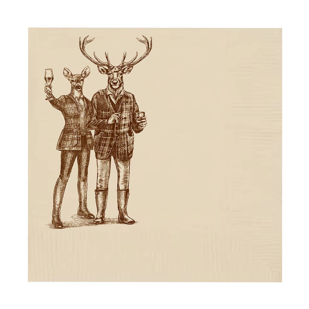 Reindeer Party Cocktail Napkins