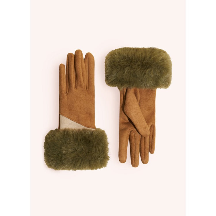 Sand Two Tone FF Cuff Gloves
