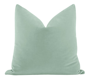 Sea Blue Velvet Pillow