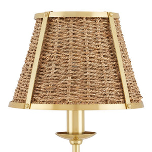 Seagrass & Brass Lamp