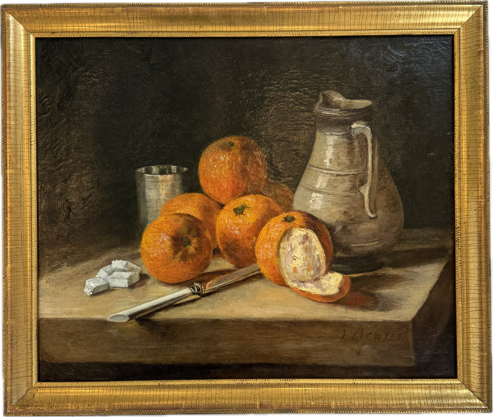 Heritage - Still life with Oranges (17.5 x 20.5)