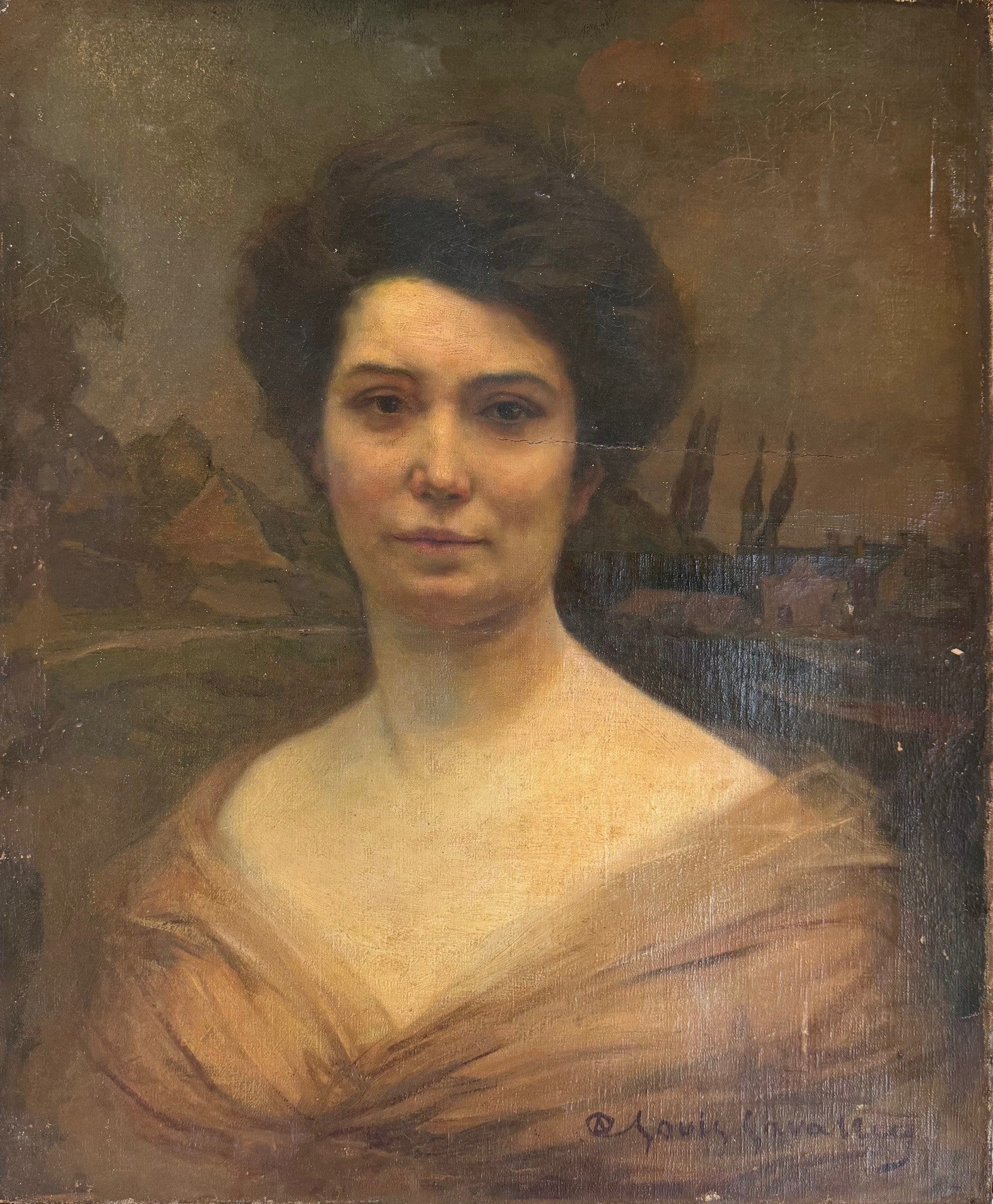 Heritage - Portrait of Marie by Alexandre-Claude-Louis Lavalley (24 x 20)