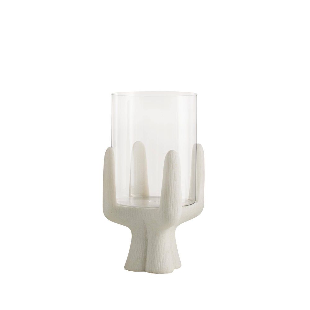 Small Ivory Ricestone Candle Holder