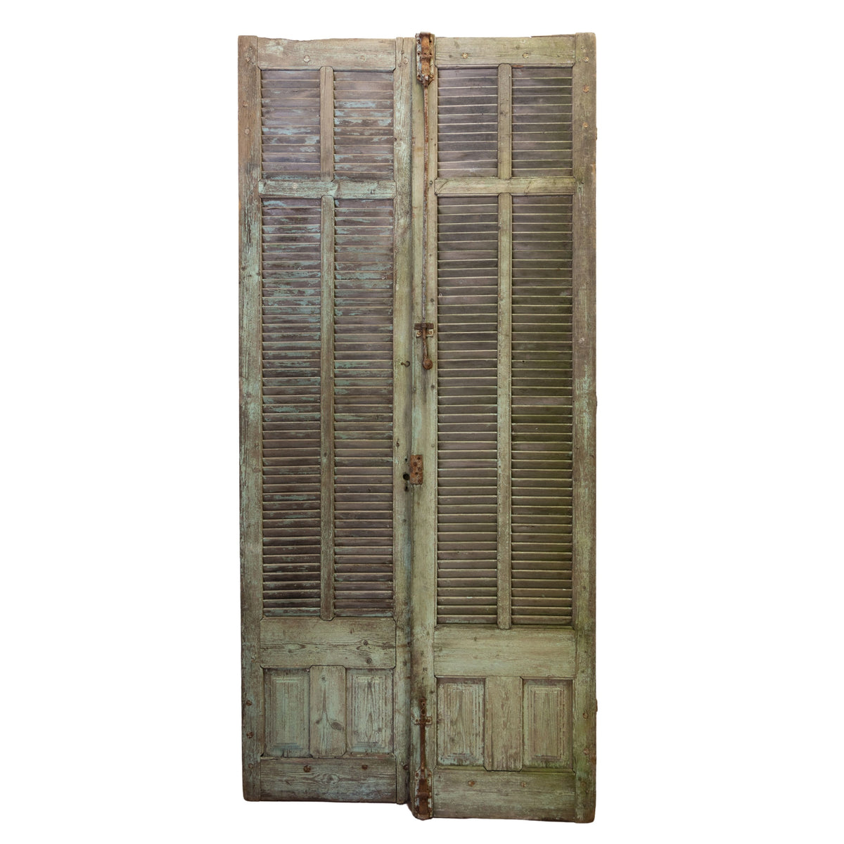 Pair of Vintage Blue Shutters (24"Wx100"H each)
