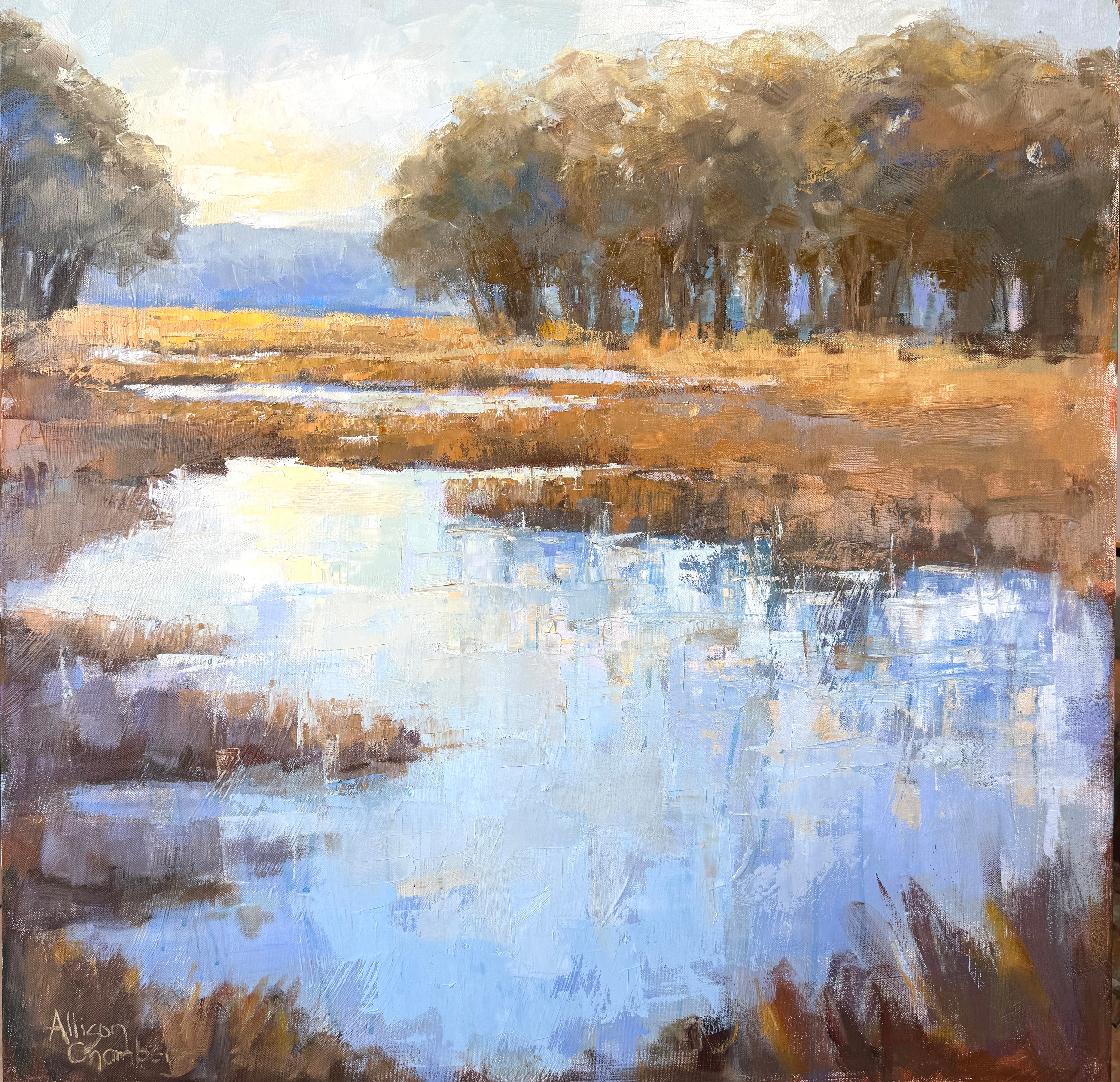 Allison Chambers - Singing the Blues (36 x 36)