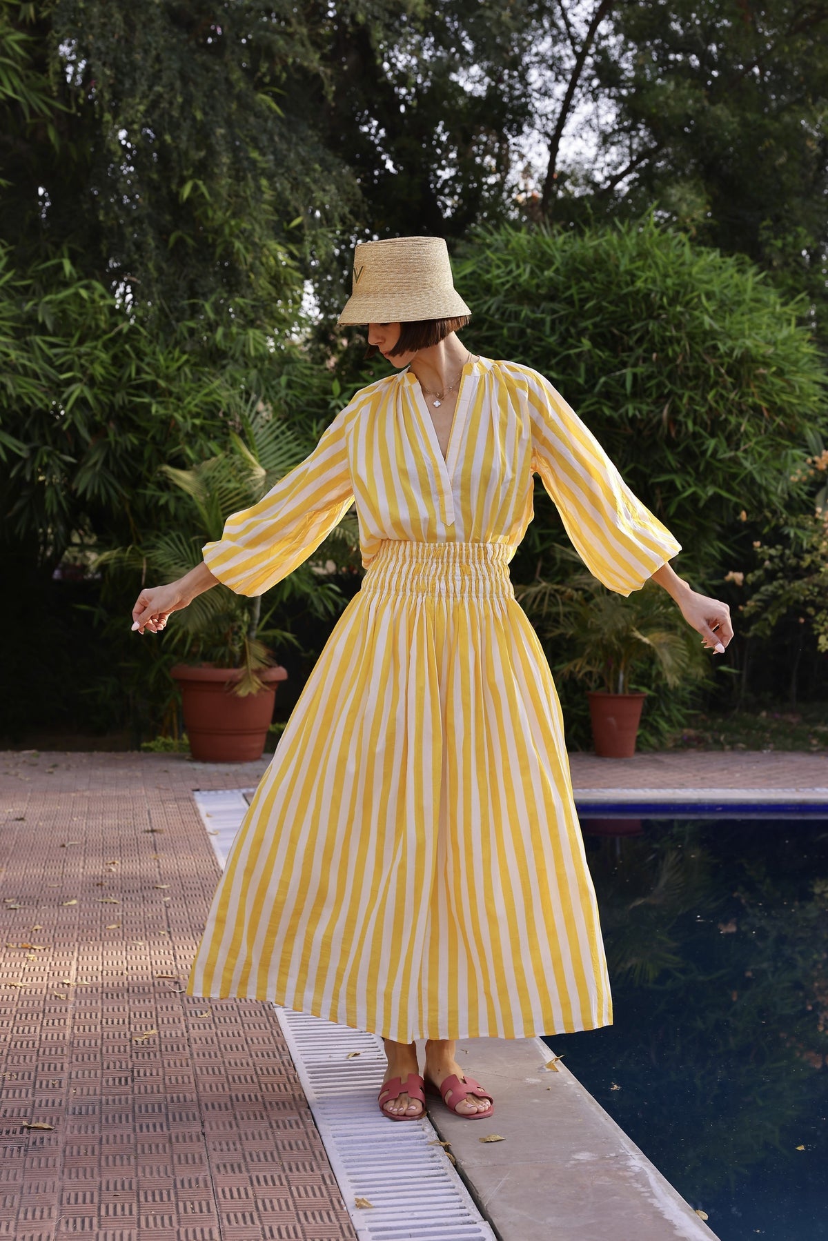 Yellow Stripes Skirt