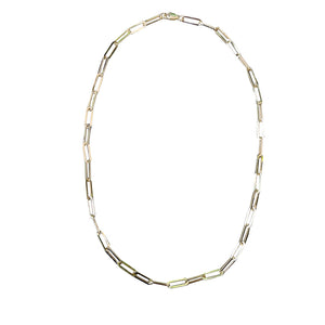 Small 14K YG Paperclip Necklace