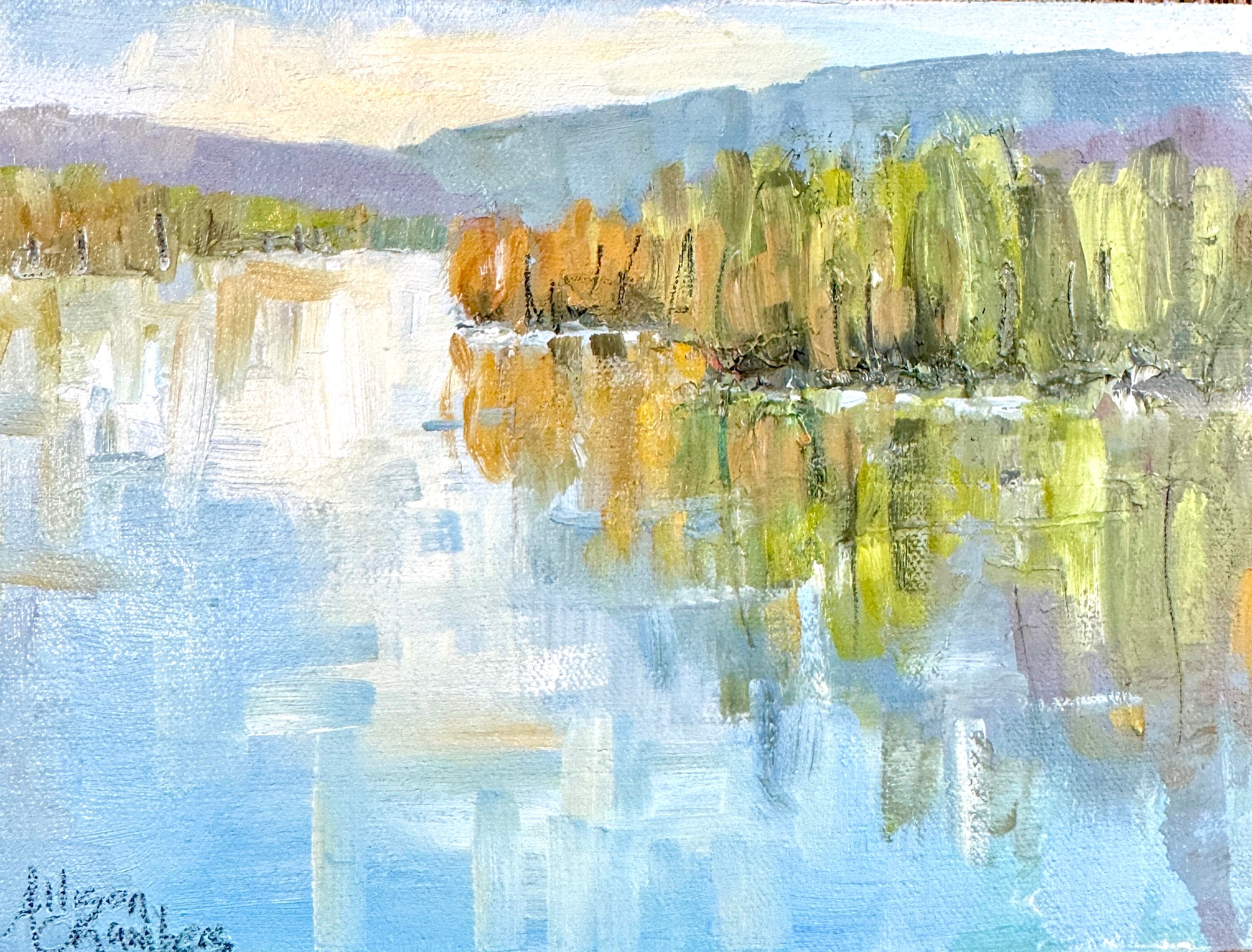 Allison Chambers - Small Lake 3 (6 x 8)