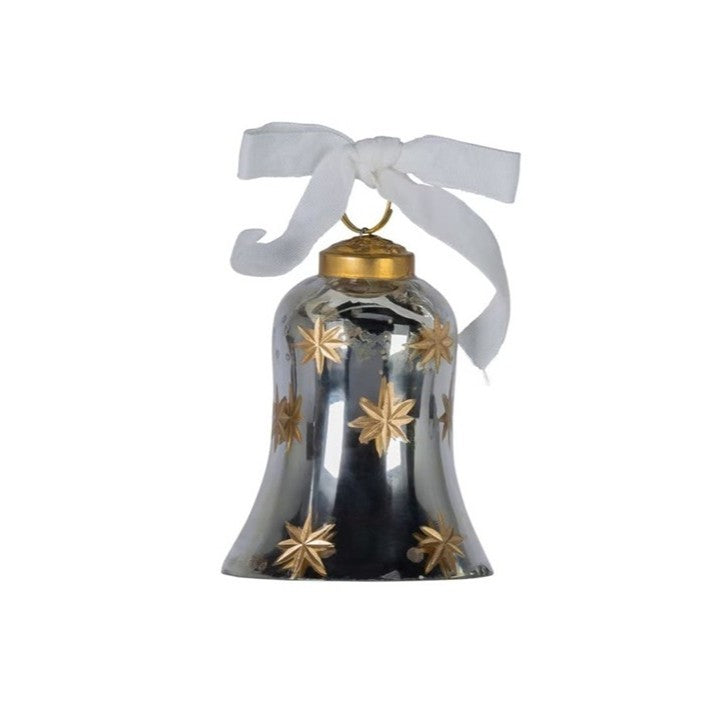 Small Silver Glass Bell