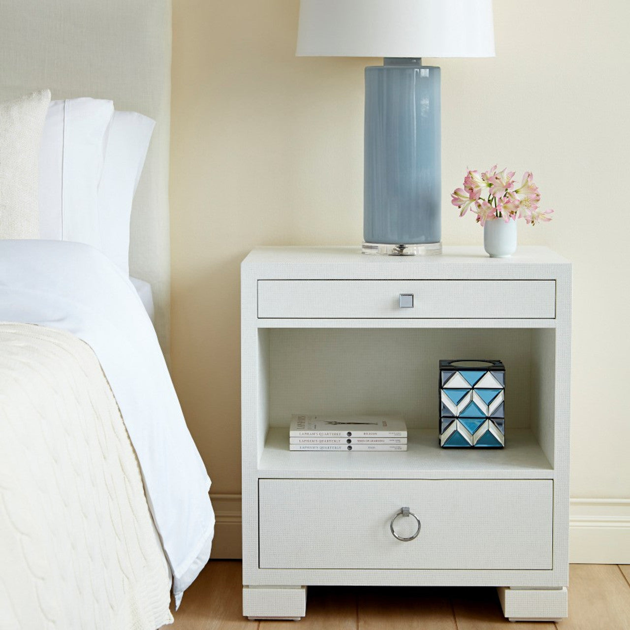 Smoke Blue Column Lamp