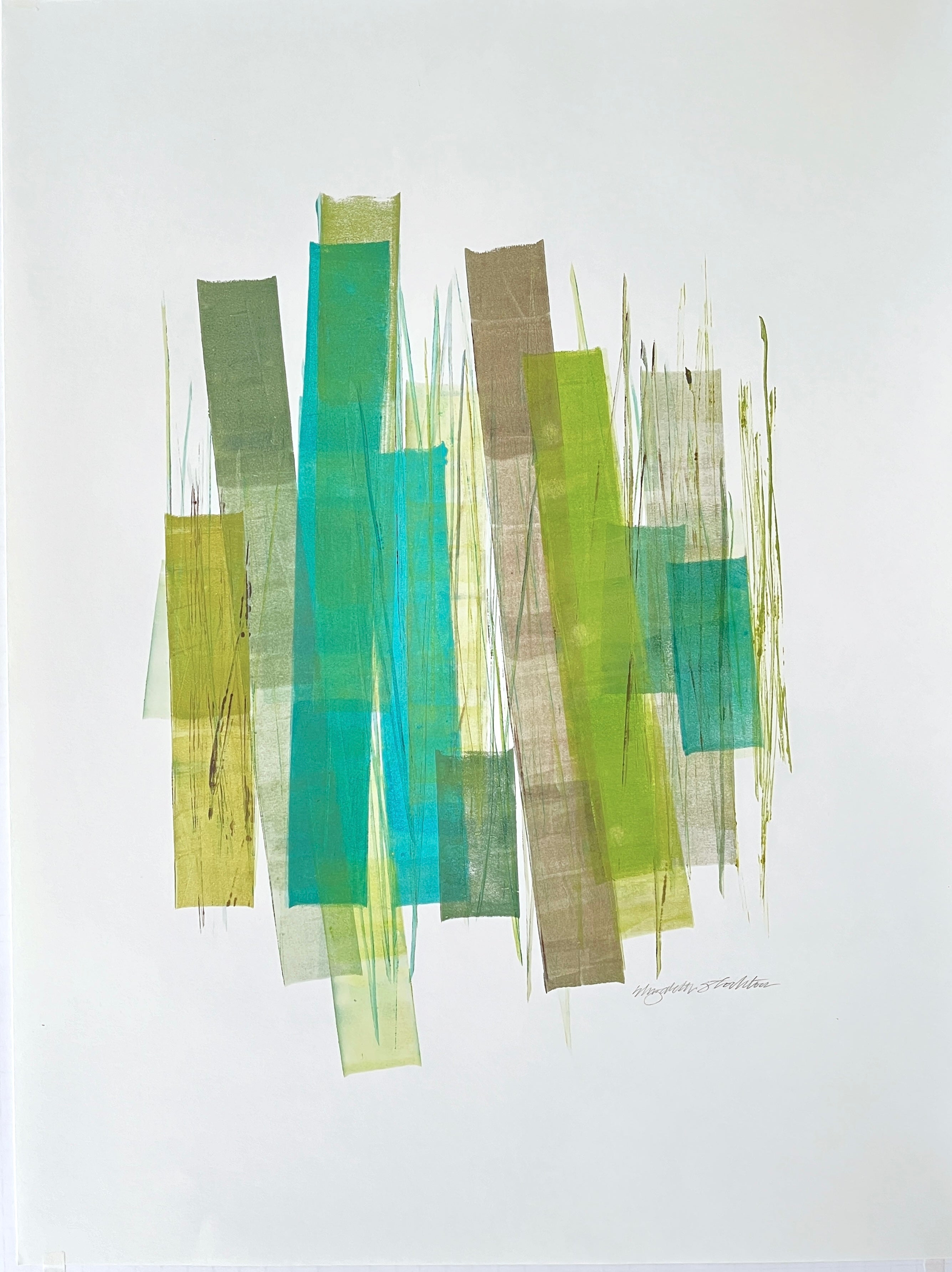 Elizabeth Stockton - Spring Grasses I (24 x 18)