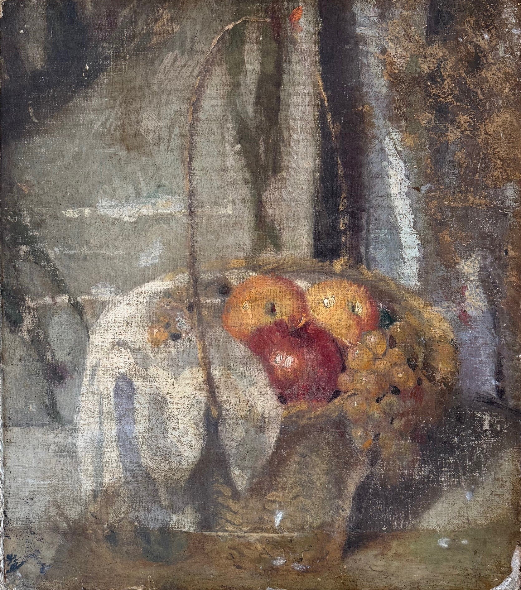 Heritage - Still Life with Fruit Basket (21 x 18.5)