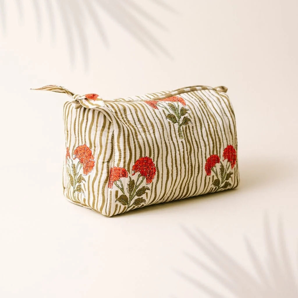Large Wavy Stripe Pouch