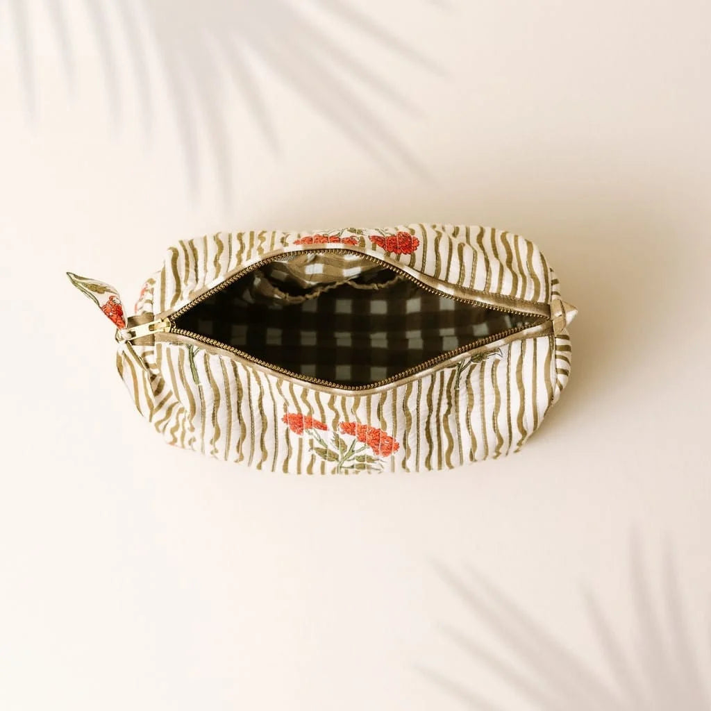 Small Wavy Stripe Pouch