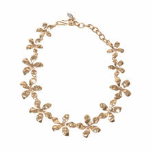 Load image into Gallery viewer, Gold Floral Collar Necklace