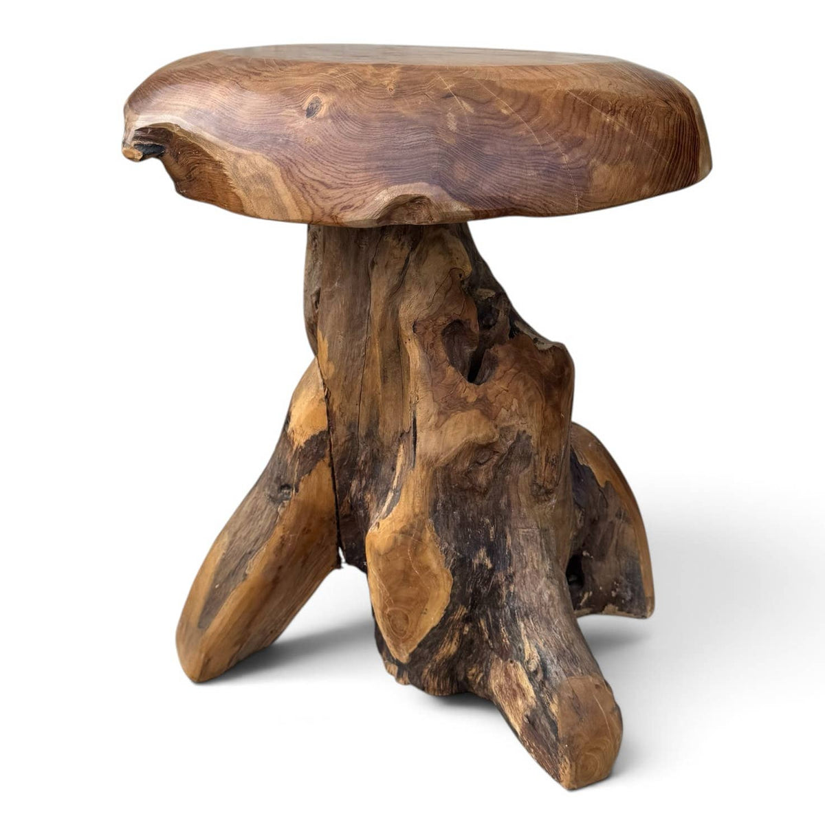 Teak Mushroom Stool