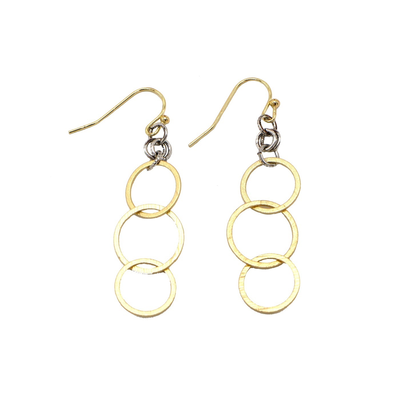 Trinity Allure Mixed Metal Earrings