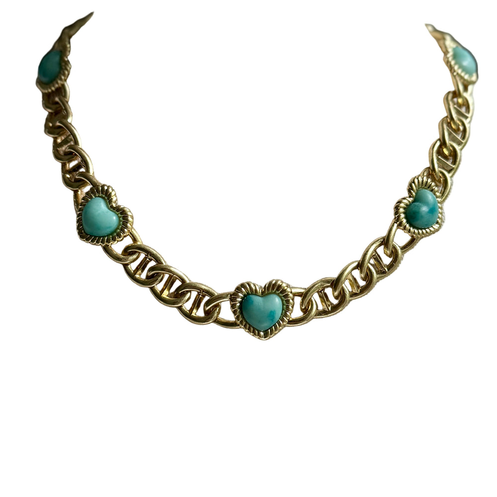 Turquoise Heart Necklace